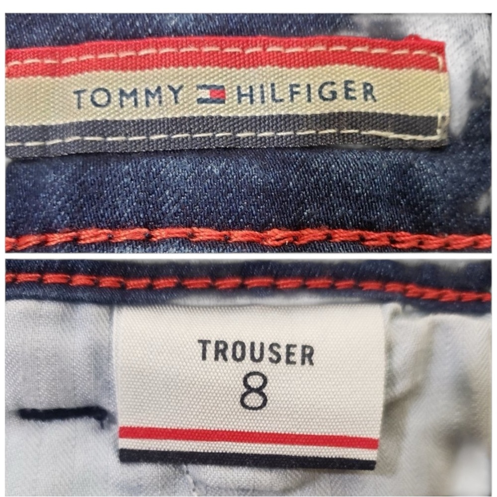 Tommy Hilfiger Women’s Blue Button Pocket Trouser Jeans Size 8 - Picture 16 of 16